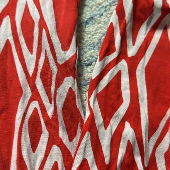 Diane Von Furstenberg Long Sleeve Jersey Dress Mini Women’s 8 Geometric Pattern - Picture 7 of 8